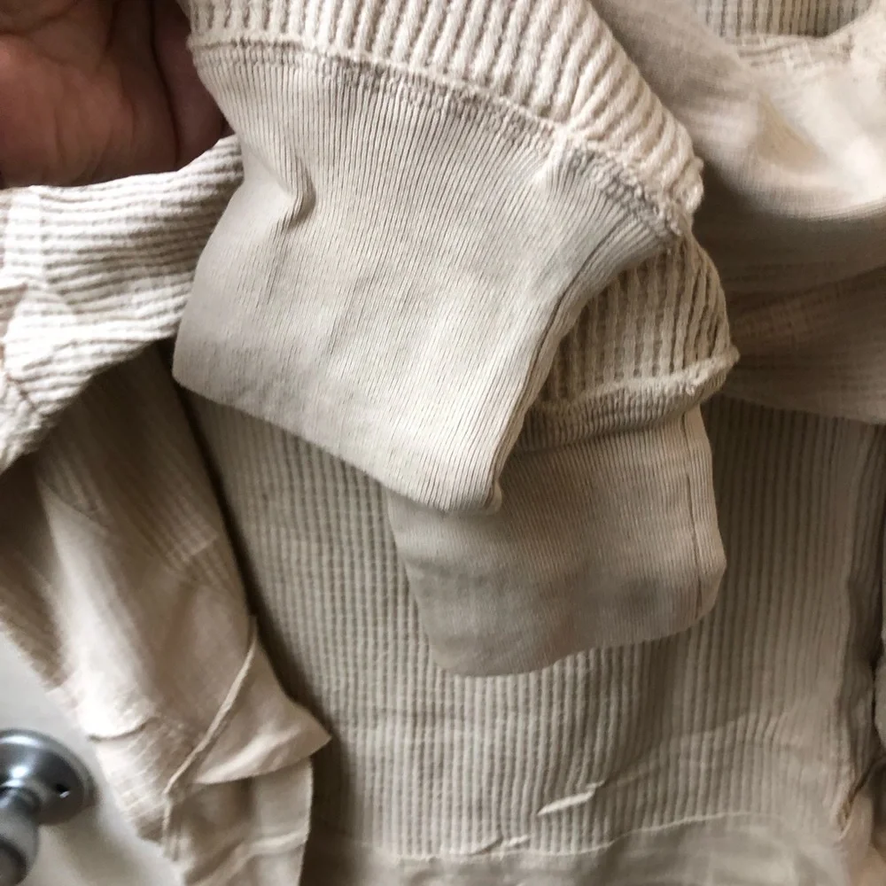 Free People Owen Waffle Tee OVERSIZED